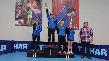 Спортният талант  Мария Йовкова грабна три златни медала от Държавно отборно и индивидуално първенство по тенис на маса